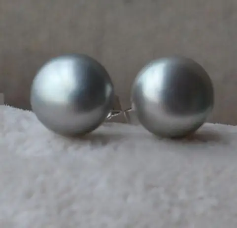 

Серьги-гвоздики из серого жемчуга 8,5 мм, серьги из серебра S925 пробы с натуральным пресноводным жемчугом, модные ювелирные украшения для женщ...