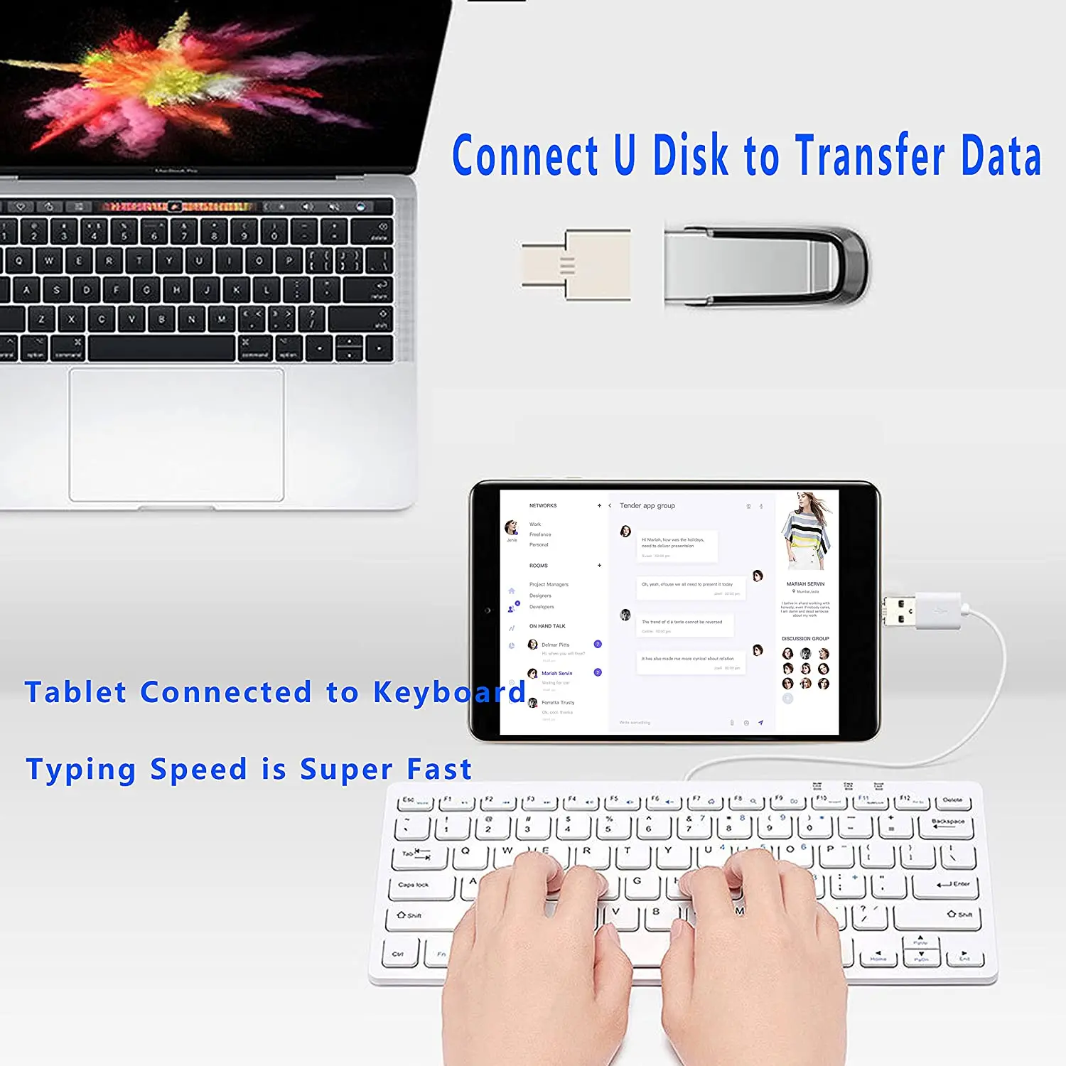 Адаптер с портом USB Type-C OTG папа на 2 0 мама | Мобильные телефоны и аксессуары