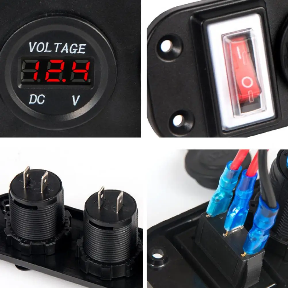 

80% HOT SALES12-24V Car Charger Dual USB Socket Cigaretted Lighter 3-in-1 Multifunctional Charge Adapter for Yacht