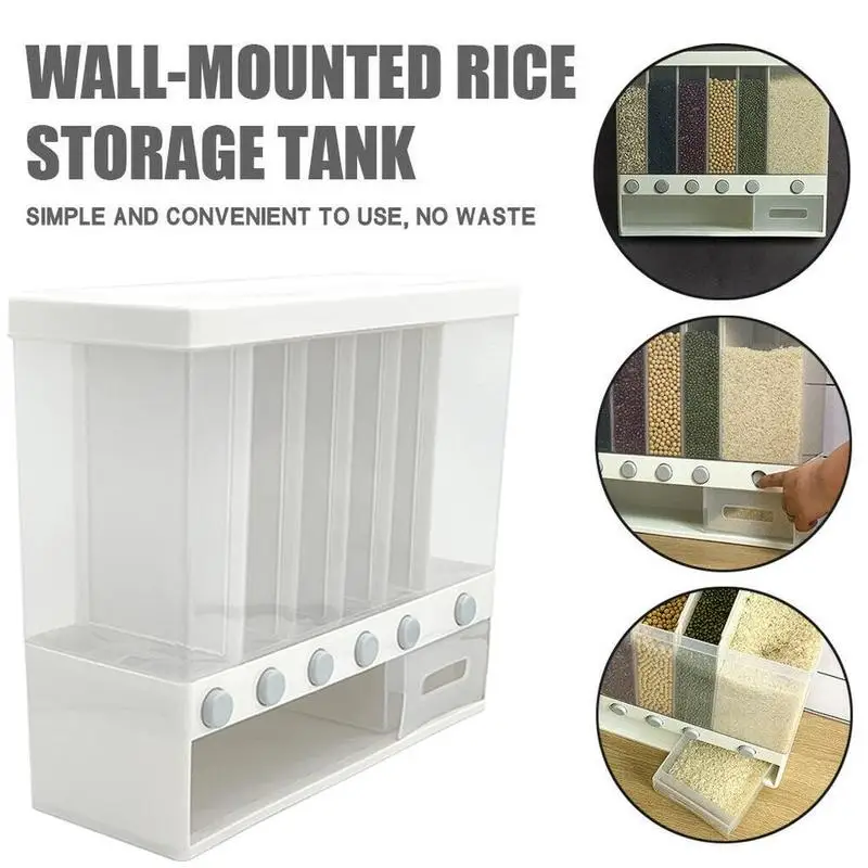 

Wall-mounted Rice Barrels For Miscellaneous Grains Metering And Rice Automatic Cylinders Tanks Classification Sealed Output Q8Y3