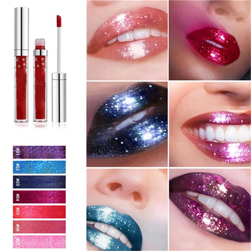 Блестящая жидкая помада блеск для губ блестящая откидная блестящий водостойкий