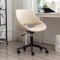 pure color fashion simple comfortable backrest lifting rotating computer chair study room bedroom living room office chair