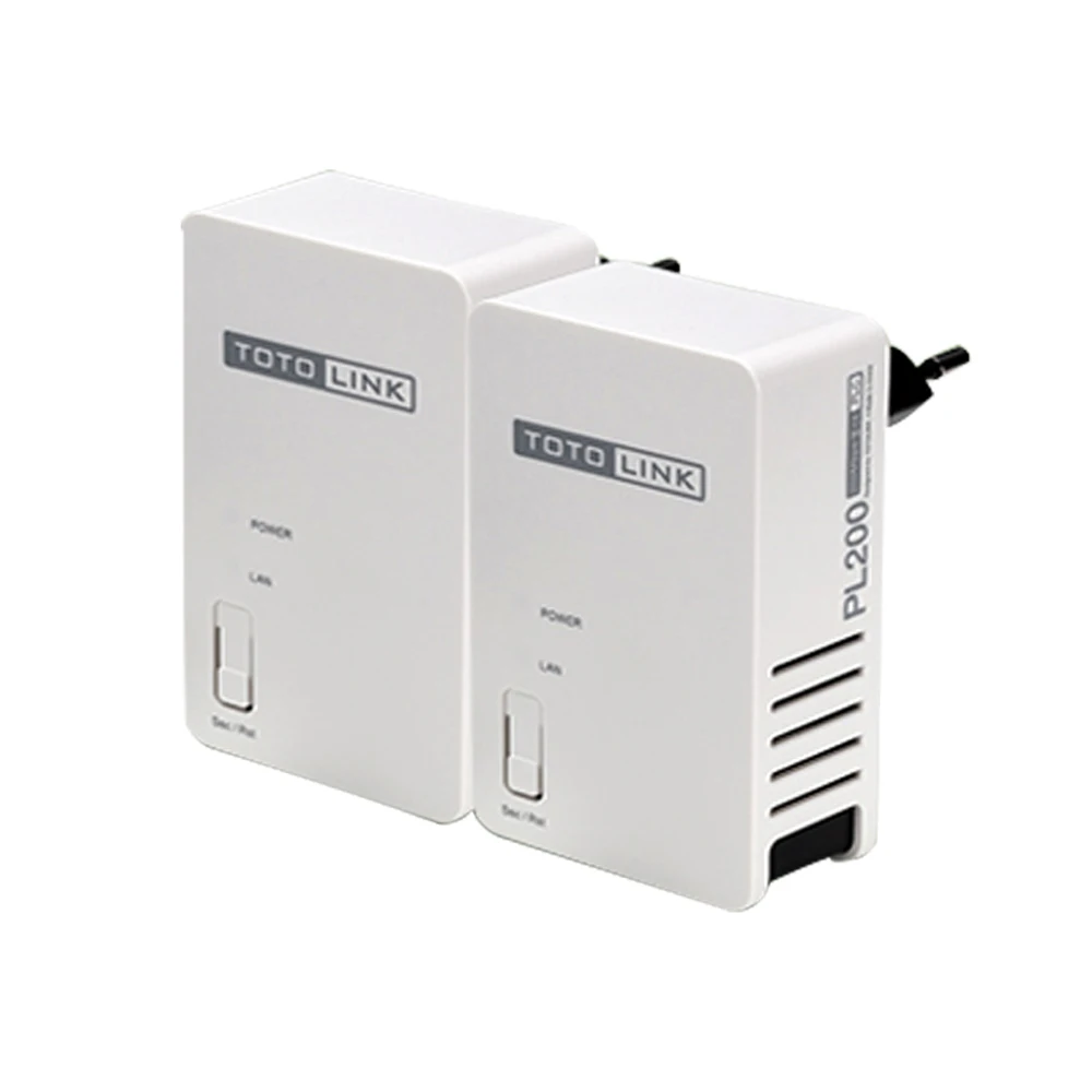 2 PCS TOTOLINK Powerline адаптер 200 Мбит/с беспроводной Wi-Fi маршрутизатор удлинитель с Homeplug AV мост 300 метров покрытие PL200 комплект - Цвет: 2 PCS