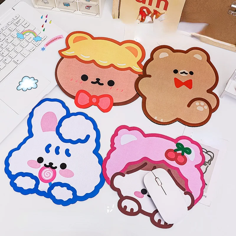 

Cartoon Bear Mouse Pad Stationery Office Cute Ins Wind Desktop Mouse Anti-skid Pad Net Red Small Game Keyboard Protective Pad