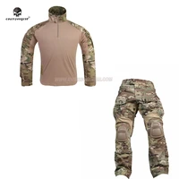 emersongear g3 tactical combat uniform sets camouflage suits mens outdoor military army hunting training shirt pants mulitcam