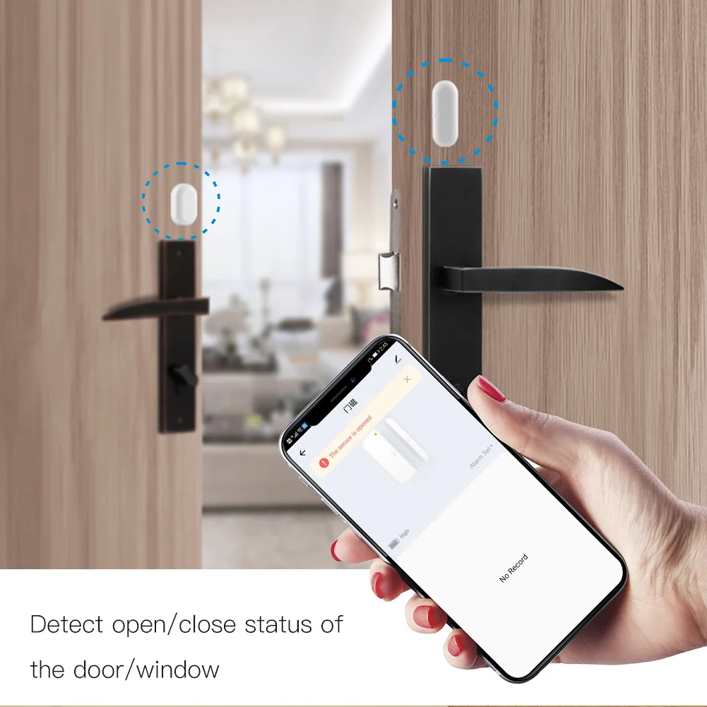 Tuya ZigBee умный дверной датчик для ворот детектор умная домашняя система охранной