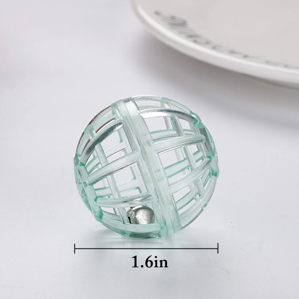 

1PCS Random Color Lattice Ball Cat Toy Lightweight Kitten Bell Toy Plastic Ball Cat Toy Sound Toy Cat Funny Favor Training Toy