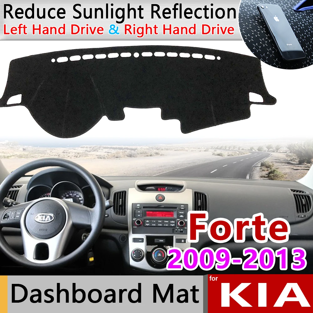 Для KIA Форте 2009 2010 2011 2012 2013 TD Противоскользящий коврик приборной панели крышки