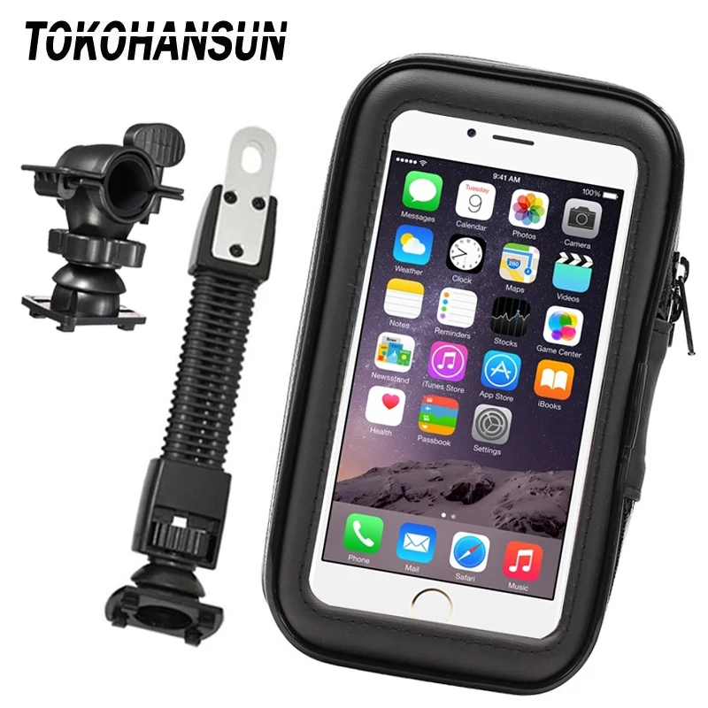 Держатель для телефона мотоцикла на руль велосипеда крепление зеркало заднего