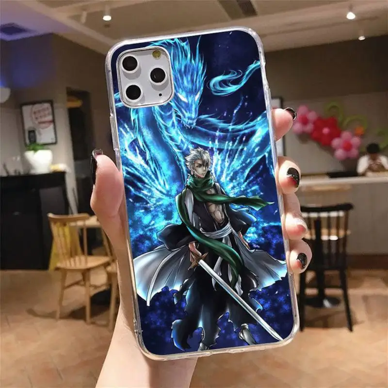 

Anime Bleach Phone Case Transparent for iPhone 6 7 8 11 12 s mini pro X XS XR MAX Plus cover funda shell