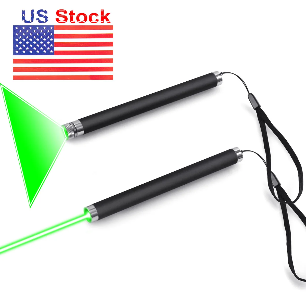 Лазерная указка CWLASER 520nm Green Line Beam ручка с ручным выключателем и запястным шнурком