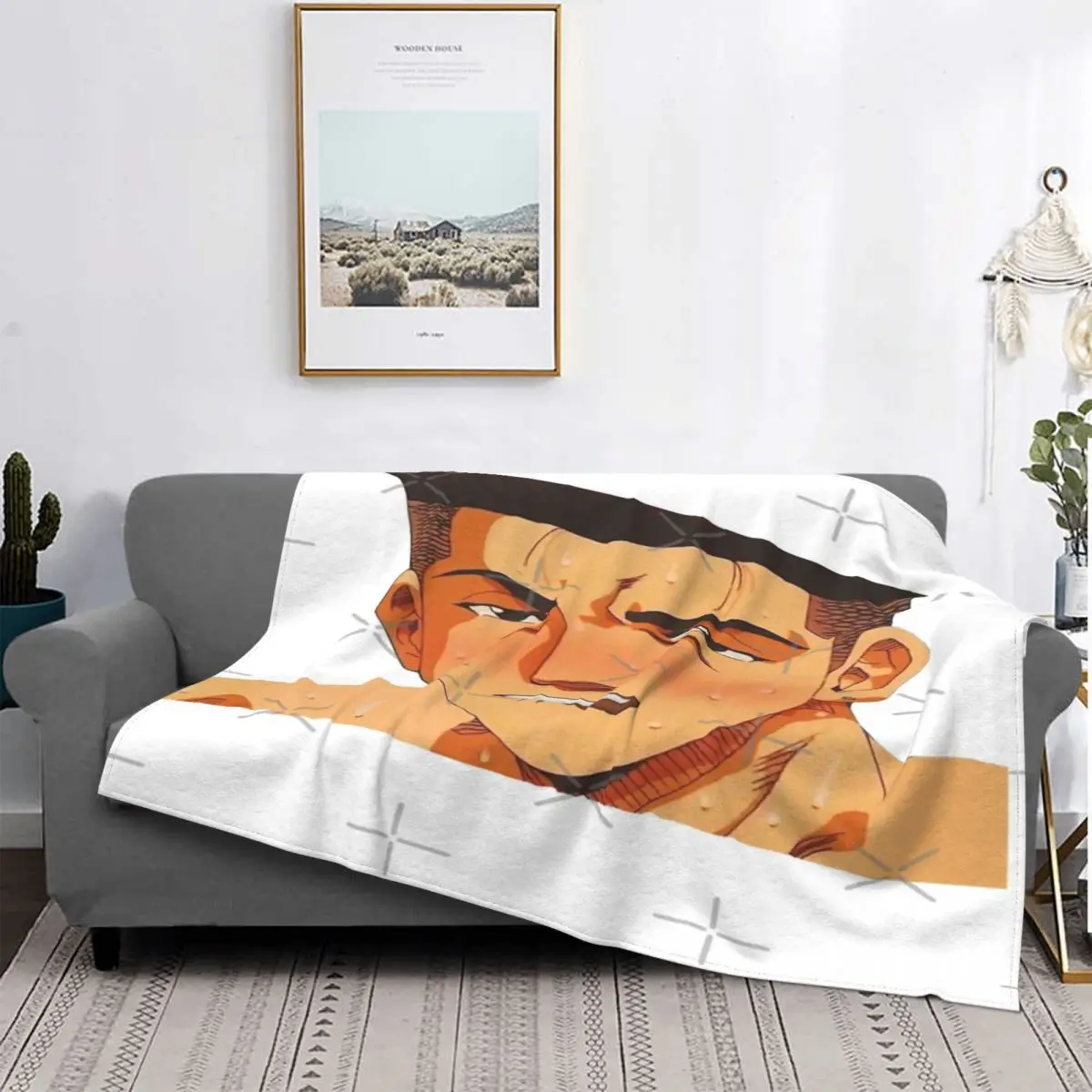 

Slam Dunk-Manta TIDA отключается для камеры, Edredon a cuadros, manta de verano, Miyagi Ryota