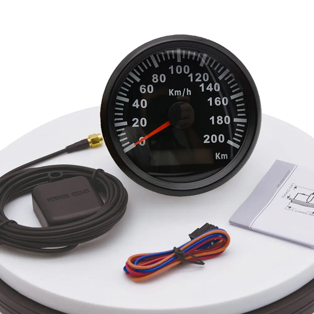 85 мм GPS Спидометр 0 200 км/ч для автомобиля Мотоцикл Тюнинг авто полный пробег