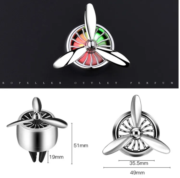 

Car Air Vent Fragrance Metal Clip Air Freshener Colorful Lights Car Parfum Pendant Auto Supplies Diffuser Car Accessories