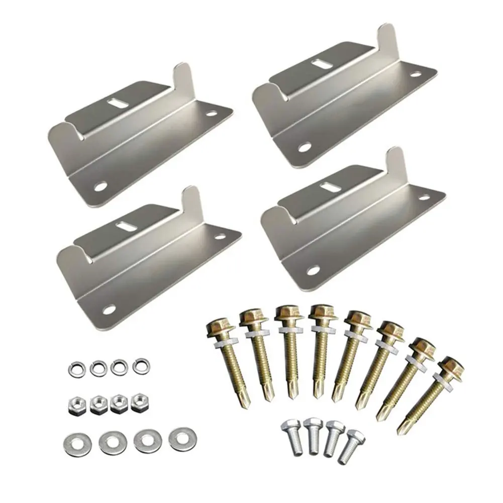 

Panel Mounting Brackets Solar Panel Mounting Bracket Kit Roof Mounted Supporting Special Z-Style Holder for Installation