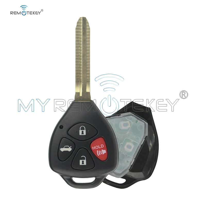 Remtekey для Toyota Camry 2007 2010 4 кнопки дистанционного ключа Fob 4D67 чип Hyq12bby Авто удаленный