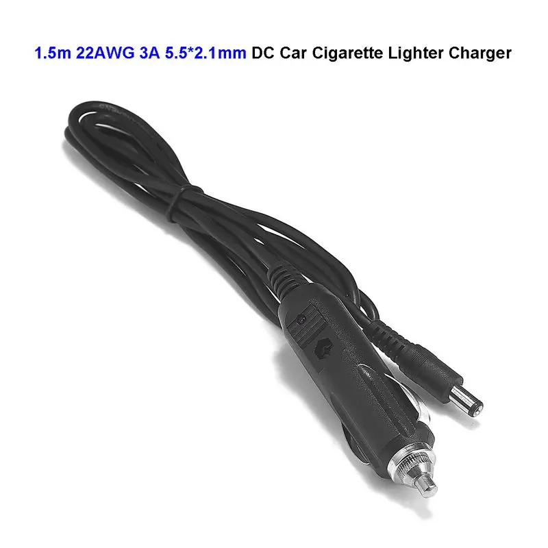 

DC12V-24V 3A Car Cigarette Lighter Power Adapter 5.5mm 2.1mm 1.5m/3m Cable For LED Strip Auto Car Air Purifier Battery Charger