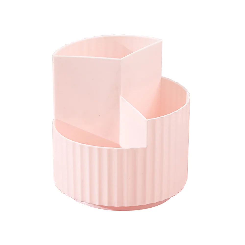 

Multifunctional 3 Grid 360 Degree Rotating Pen Holder Large Capacity Pencil Box Makeup Storage Box Pencil Box School Stationery