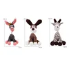 Funny Donkey Shaped Plush Dog Squeaky Toys Corduroy Small Large Dogs Interactive Bite Resistant Toy Pets Accessories Supplies 6
