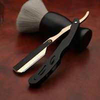 2color professional manual shaver straight edge stainless steel sharp barber razor folding shaving beard trimmer cutter