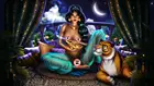 Печать Аниме Aladdina Jasmine сексуальная девушка искусство шелк или холст постер на заказ 24x36 дюймов гостиная спальня домашняя Настенная картина