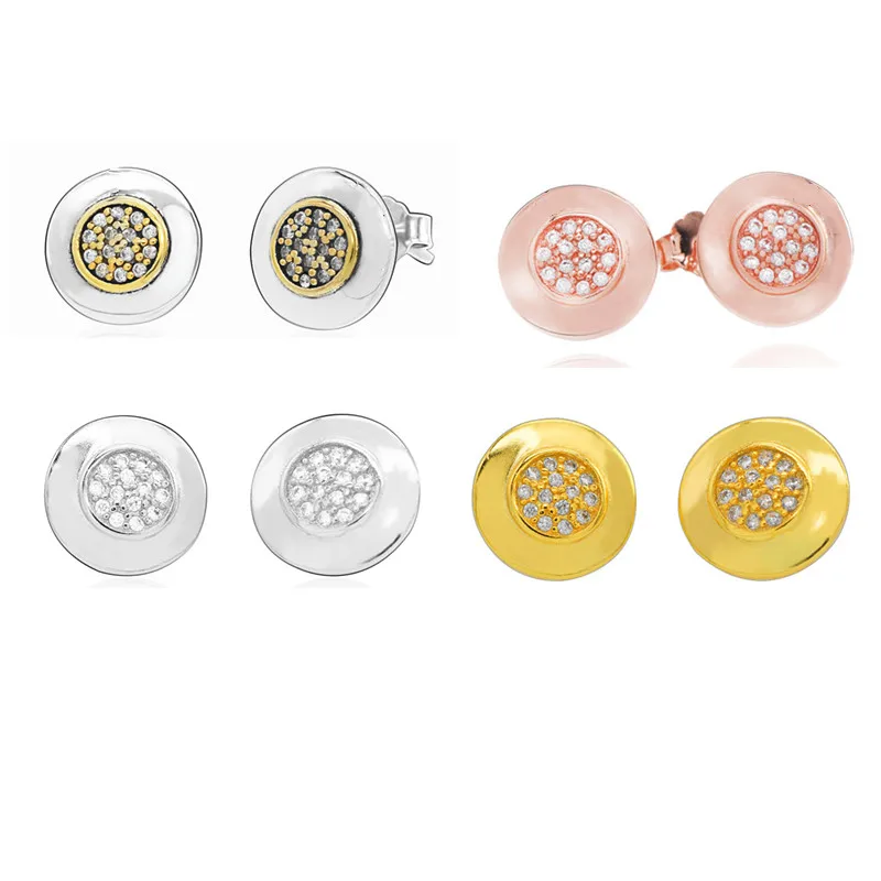 Женские серьги из стерлингового серебра 925 пробы модные с треугольными камнями