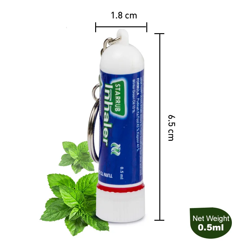 

5Pcs Thailand Nasal Inhaler Mint Cream Rhinitis Nasal Essential Oils Refresh Wake up Dizziness Cold Cooling Herbal Ointment
