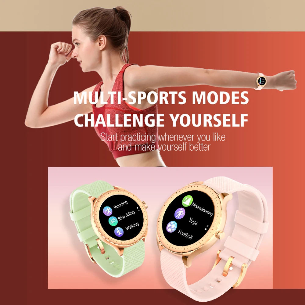 FIOMI Y1 Fashion Smart Watch Women Bluetooth Call Music with Heart Rate Monitoring Custom Dial Touch Водонепроницаемые умные