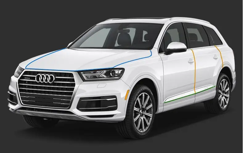 5 м Универсальная противоскользящая боковая защита от краев дверей Резиновая