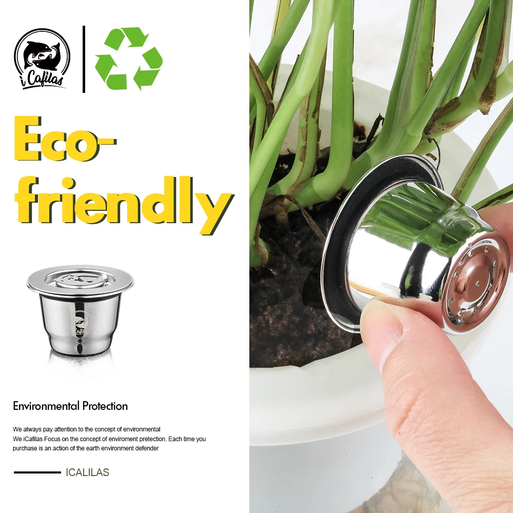 

Coffee Capsule Crema Espresso Reusable New Refillable For Coffee Filter