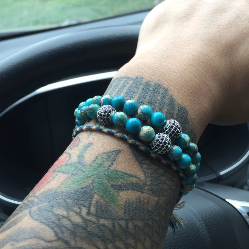 Mcllroy браслеты из бисера мужские талисманы льва женщина натуральный камень