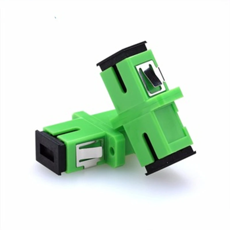 

SC APC Adapter SM Singlemode SC Optical Fiber Connector Optical Flange Coupler Simplex and Coupler Ftth Fiber Optic SC Adapter