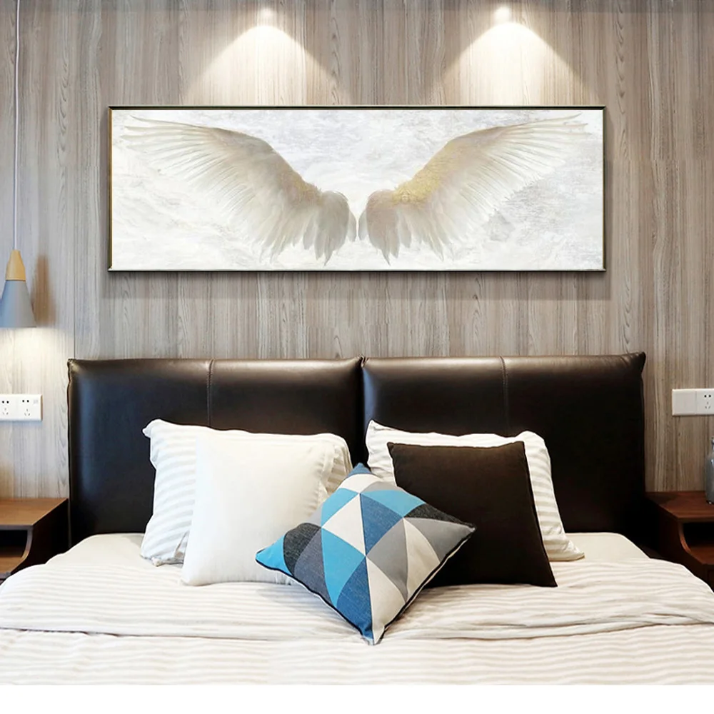 

Angel Wings Vintage Canvas Painting Posters Black And White Wings Wall Art Prints Decorate The Living Room Bedroom Pictures