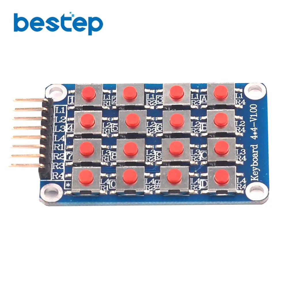 Матричная клавиатура Microswitch 4*4 16-битная клавиша Независимая кнопка MCU модуль