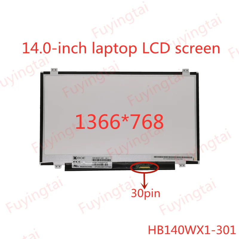 14 0 светодиодный ЖК экран для ноутбука HB140WX1 301 LP140WH8 TPA1 NT140WHM N31 LP140WH2 TPS1 CZ410 U430P M4450 E440