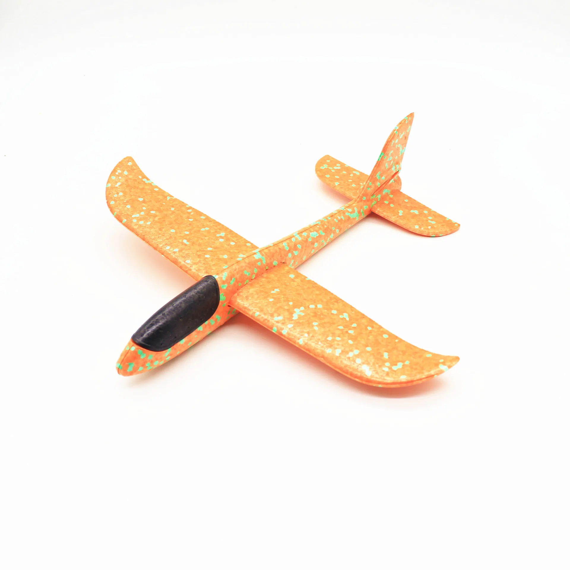 35cm Orange Планер самолеты ручной бросок Летающий DIY светодиодный мигающий самолет модель самолета Пена аэроплан вечерние игрушки для детей подарок для детей - Цвет: 35cm Orange