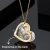 Индивидуальное ожерелье с фото для семьи Подарок влюбленный бриллиантовый кулон гравировка имени ожерелье на заказ из нержавеющей стали ювелирные изделия для женщин - изображение