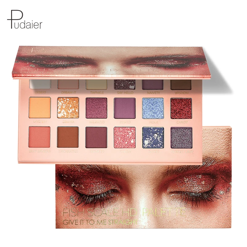 New Changeable Nude Eye Shadow Beauty Palette Makeup Kit 18 Colors Matte Shimmer Glitter Eyeshadow Powder Waterproof Pigmented |
