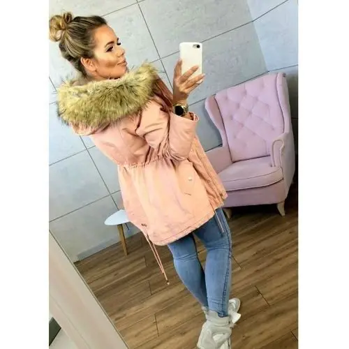 

Женская хлопковая куртка на шнуровке, однотонная ветрозащитная Толстая короткая хлопковая куртка с капюшоном и карманами на молнии, повсед...