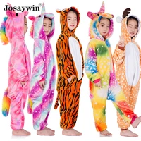 kigurumi infantil pajamas hooded flannel soft warm animal cartoon boys pyjamas for girls boys kid sleepwear jumpsuit kids winter