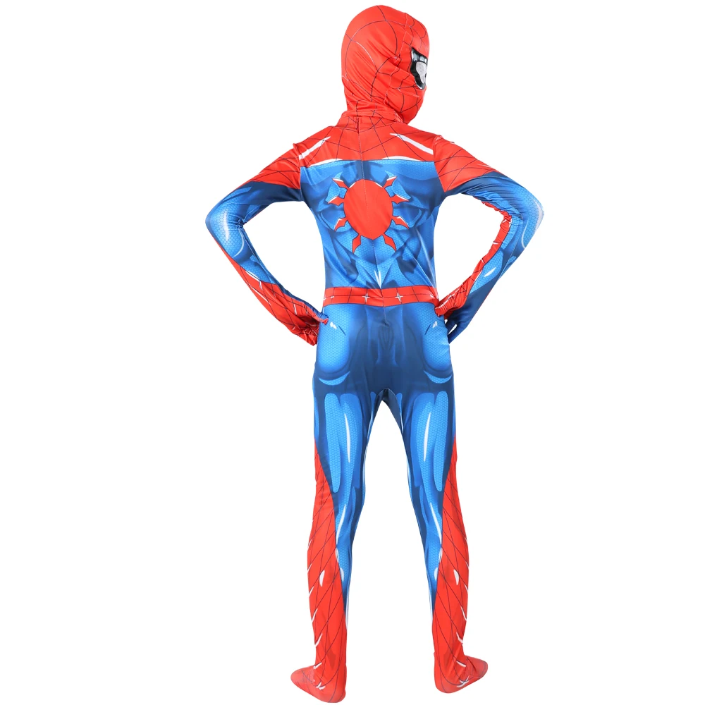 Костюм красный костюм паука и мужчин для детей одежда сна костюмы зентай