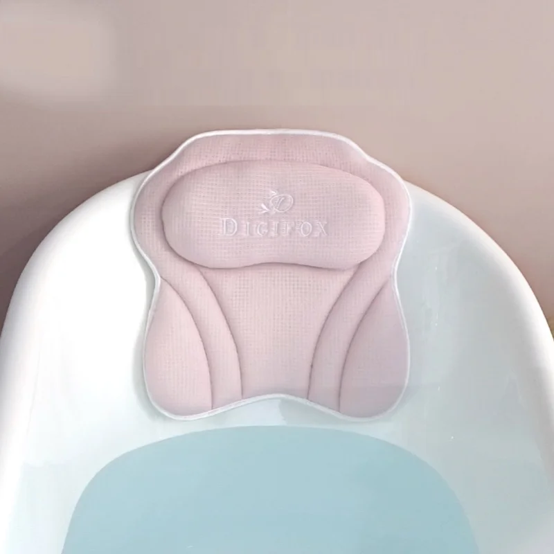 

GY Tencel Bath Pillow Pure Wood Pulp Fiber Head Rest Back Cushion Bath Pillow Non-Slip Cushion