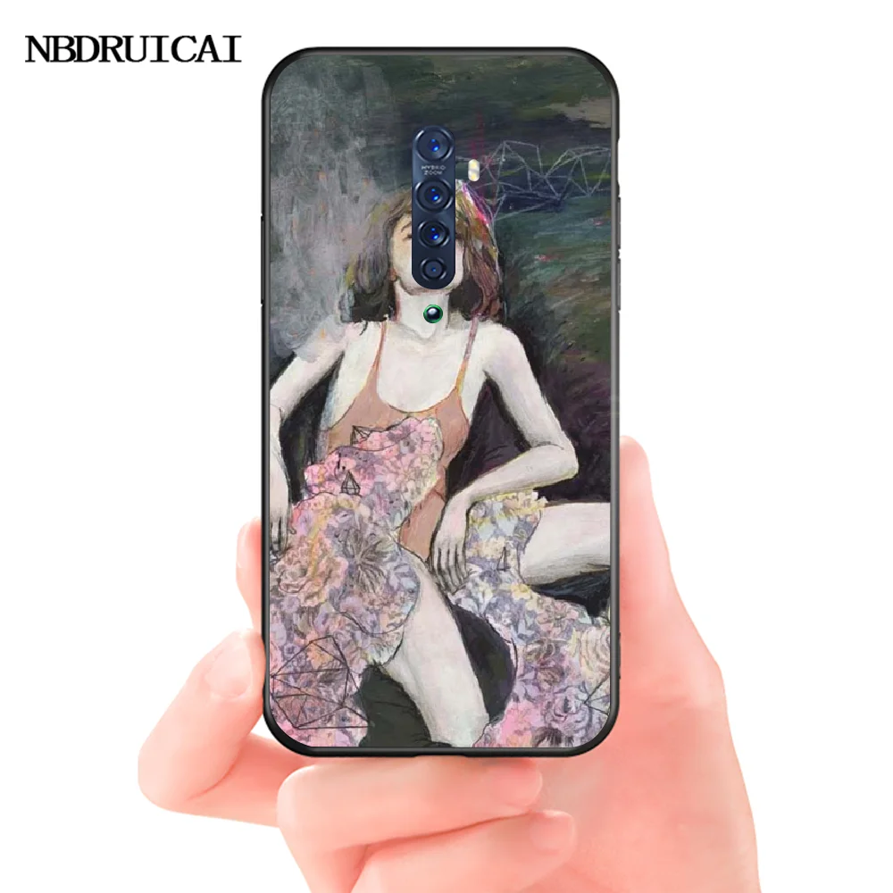 NBDRUICAI Trippy Art Painting Soft Silicone TPU Phone Cover for OPPO Reno2 Z R15 pro R17 R11 R9S Plus R9 | Мобильные телефоны и