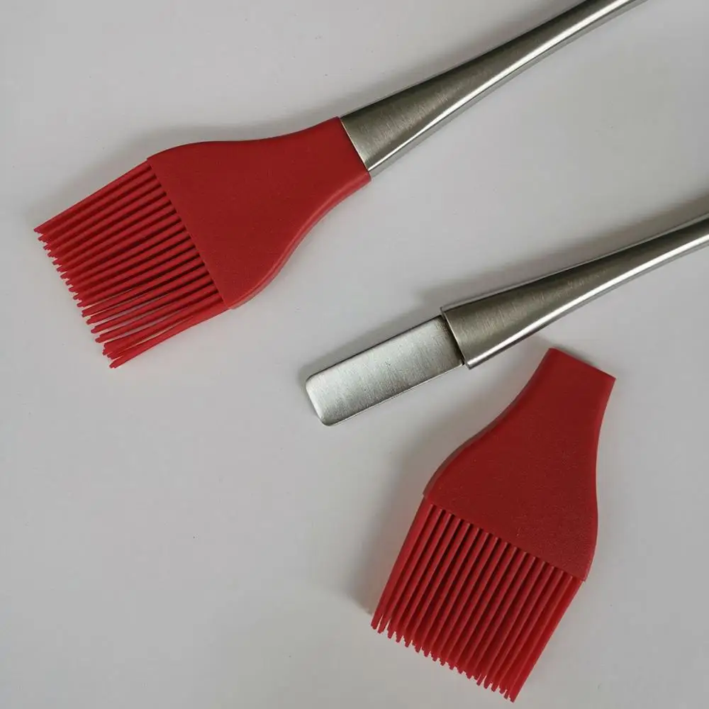 4 7 дюймовый силиконовый телефон с силиконовой щетиной ручка из нержавеющей стали