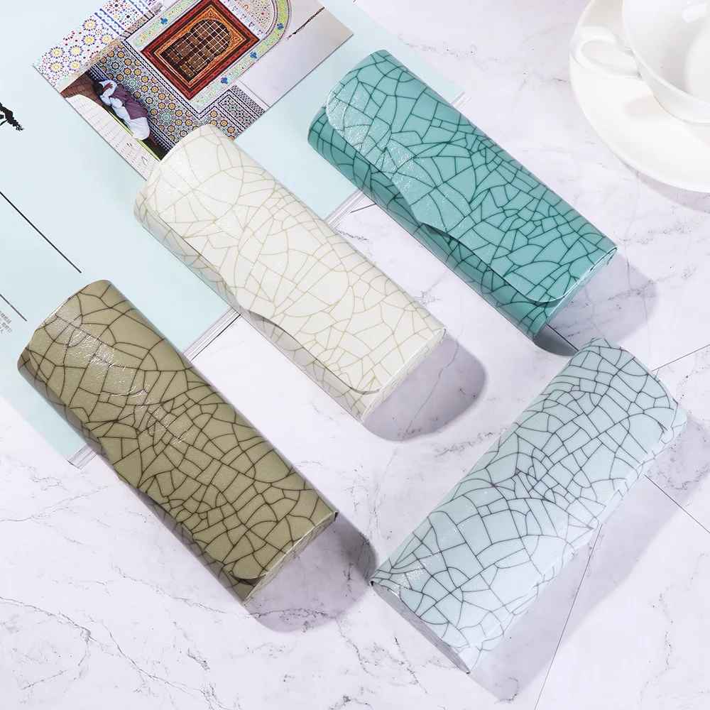 Модный дизайн Чехол для очков чтения жесткий чехол с мраморным узором