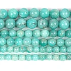 Натуральный Синий Амазонит, круглые бусины россыпью для изготовления ювелирных изделий, 6810 мм, браслет сделай сам, ожерелье