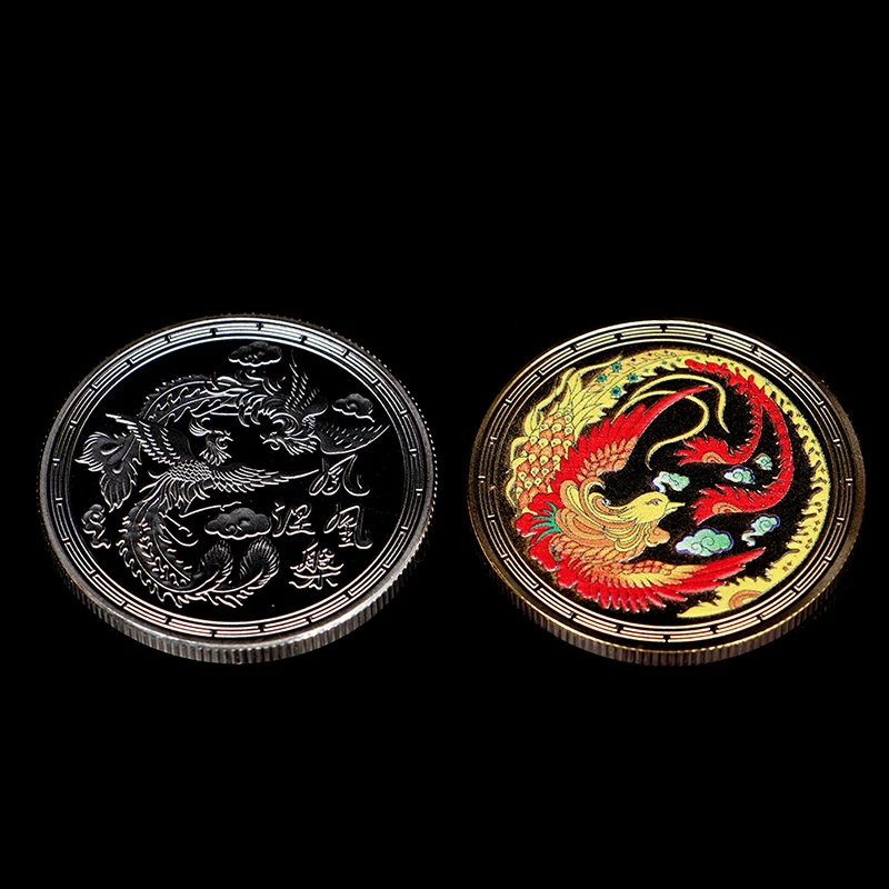 Памятная монета Nirvana в китайском стиле с Фениксом медаль о рождении новой жизни