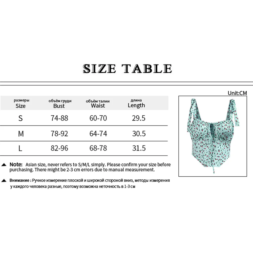 

Pretty Summer Women Kawaii Floral Camis Sleeveless Shoulder Strap Design Square Collar Front Hollow Out Elastic Crop Tops 2021