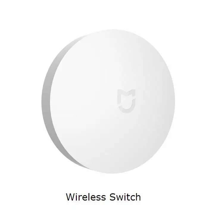 Wireless Switch Xiaomi умный дом Комплект Mijia шлюз двери окна человеческого тела датчик температуры и влажности Датчик беспроводной переключатель Zigbee розетка куб - Color: Wireless Switch