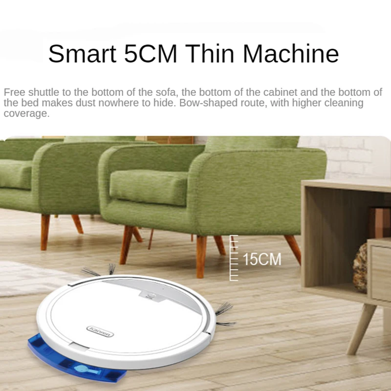 

Robot Vacuum Cleaner with Water Tank 2800Pa Vacuum Cleaner with Remote Control Timed Route Planning Vacuum Cleaner for Home